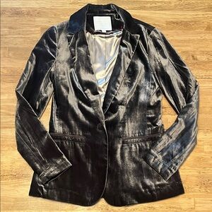Anthropologie Velvet Blazer